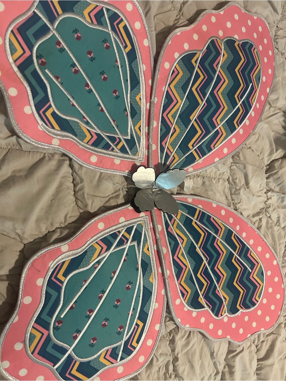 Matilda Jane Pink and Teal Butterfly Costume Wings
